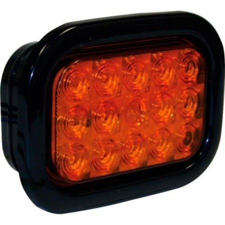 BUYERS PRODUCTS Buyers 5.33" Amber Rectangular Turn Signal Light Kit With 15 LED - 5625215 5625215